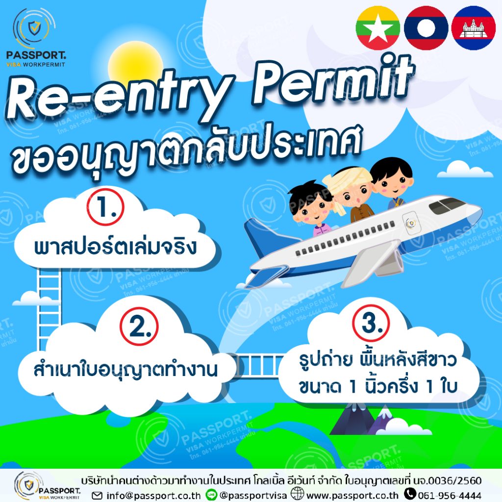 บริการขออนุญาตกลับประเทศ (re entry permit) แรงงานต่างด้าว