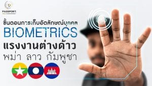 ศูนย์เก็บอัตลักษณ์บุคคล Biometics แรงงานต่างด้าว พม่า ลาว กัมพูชา ปก