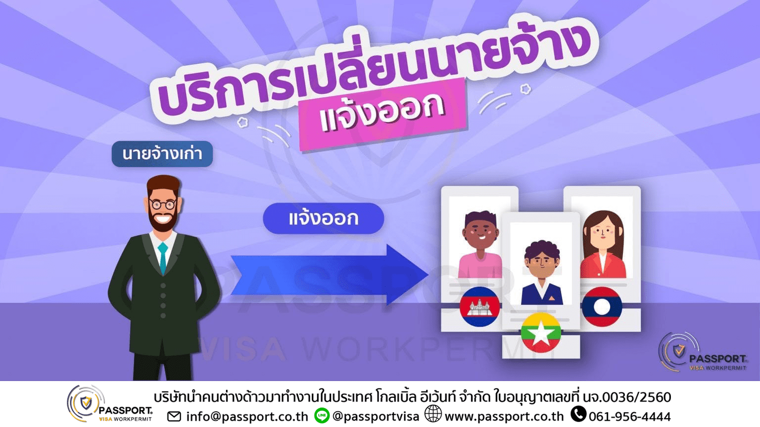 บริการเปลี่ยนนายจ้าง คนต่างด้าว(แจ้งออก)