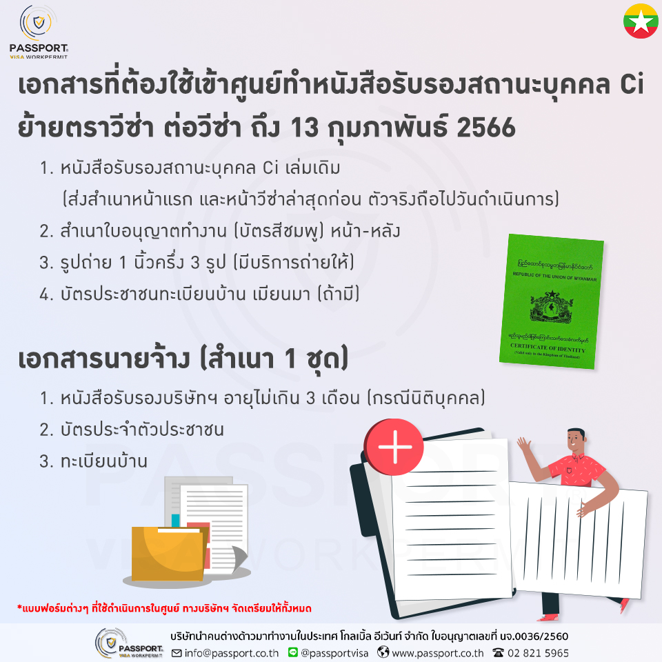 บริการ ทำหนังสือรับรองสถานะบุคคล Ci พม่า ใหม่ บริการ ทำหนังสือรับรองสถานะบุคคล Ci พม่า ใหม่