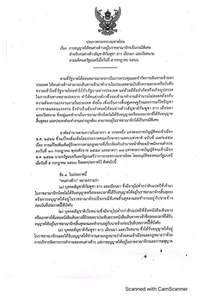 ประกาศกระทรวงมหาดไทย มติ ครม 5 กรกฎาคม 2566_Page_1