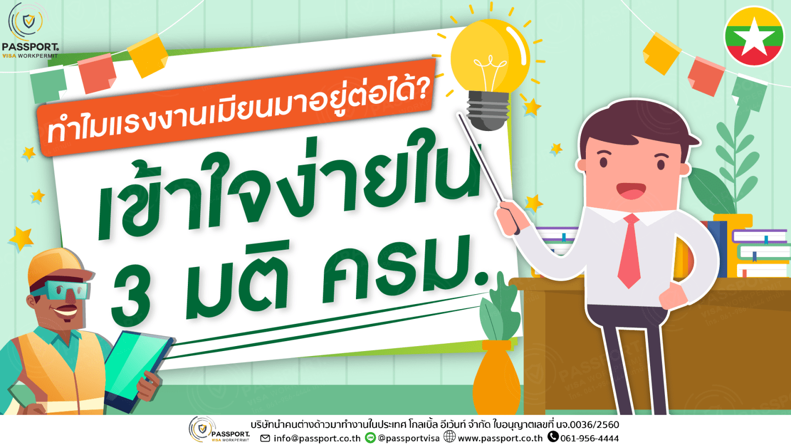 เข้าใจง่ายใน 3 มติ ครม. ผ่อนผันแรงงานเมียนมา